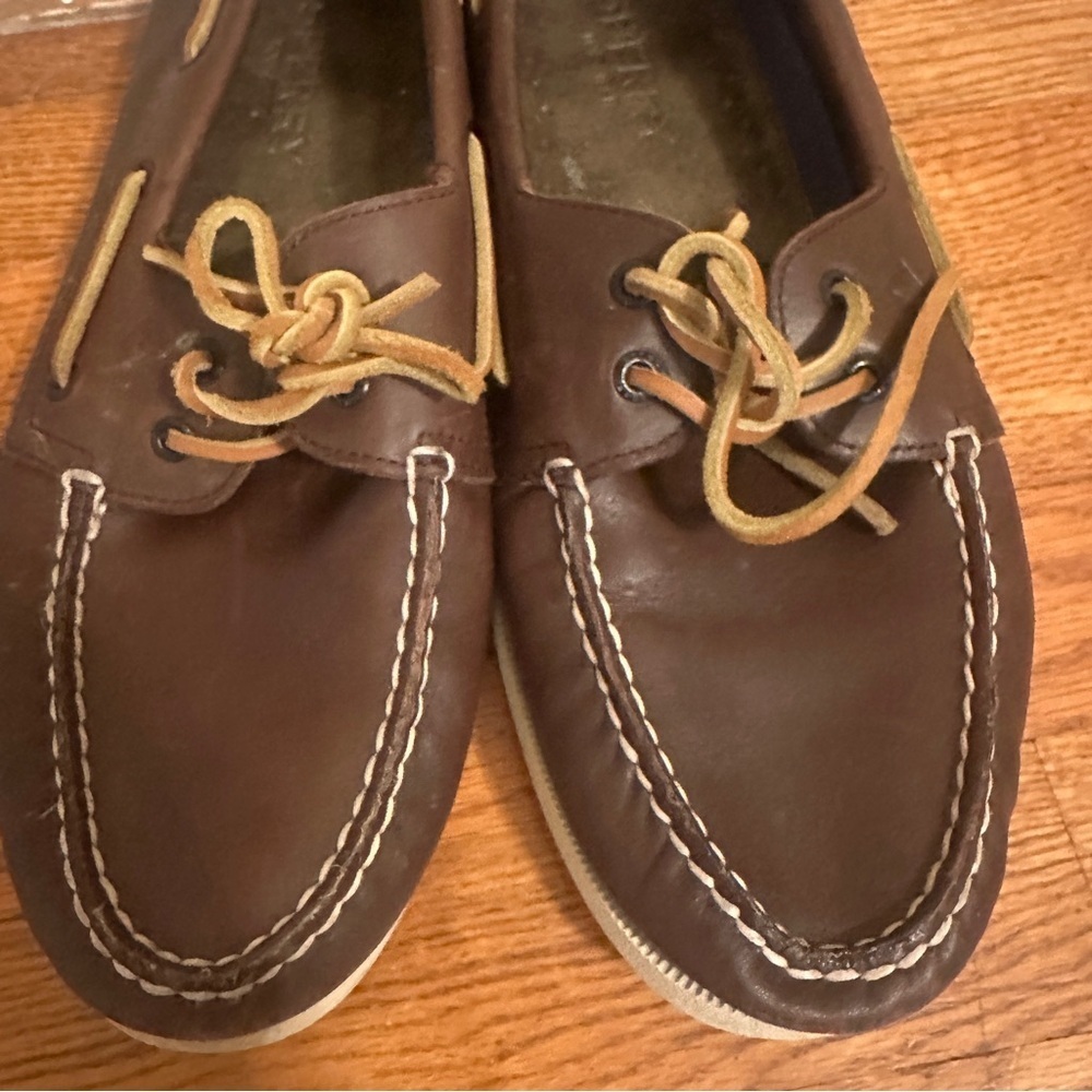 Men’s Sperry Top Sider Authentic Original 2 Eye Boat Shoe 12 brown leather